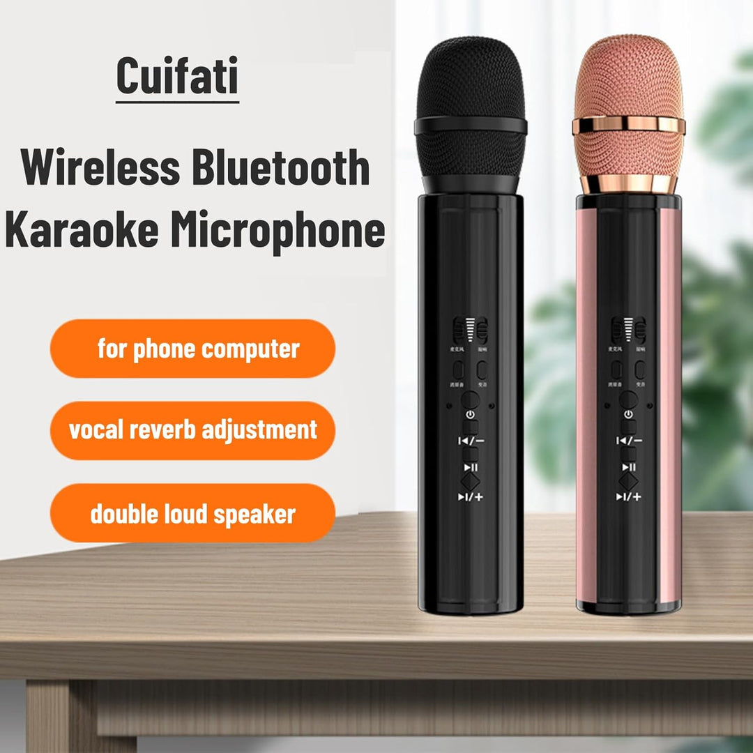 Drahtloses Karaoke-Mikrofon, Stereo-Bluetooth-Mikrofon Zum Singen, mit -/Geräusch Reduzierung/Ohr üb