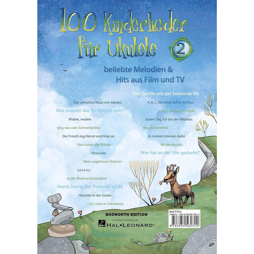 100 Kinderlieder für Ukulele 2: beliebte Melodien & Hits aus Film und TV, Taschenbuch