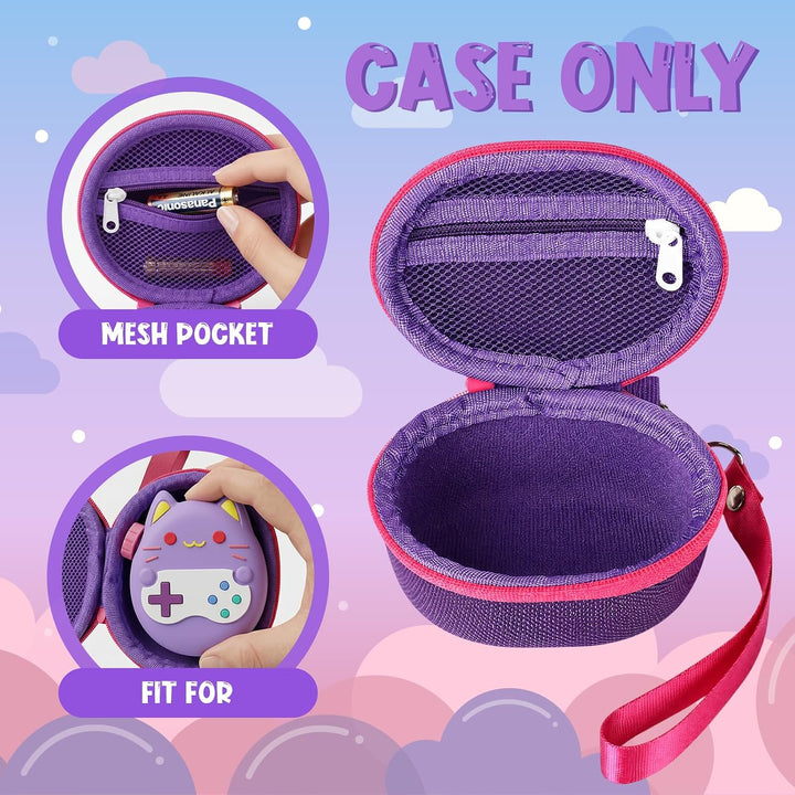 Silikon Hülle und Hartschalenkoffer kompatibel mit Tamagotchi Paradise Virtuelles Haustierspielzeug,