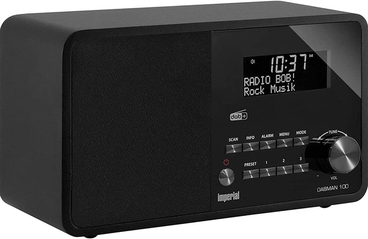 Imperial DABMAN 100 DAB+ und UKW Radio, Farbe:schwarz schwarz Single, schwarz Single