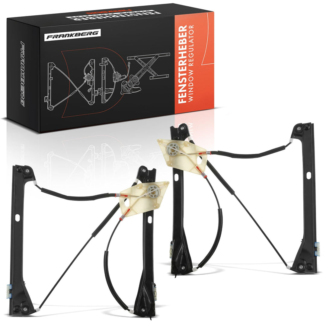 Frankberg 2x Elektrischer Fensterheber Ohne Motor Vorne Links Rechts für Polo 6R 6C 6R_ Schrägheck 2