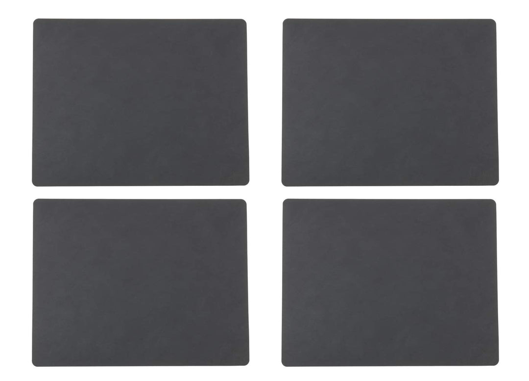 Lind DNA Tischset Square L - Nupo - 4er Set (Square anthrazit), Square Anthrazit