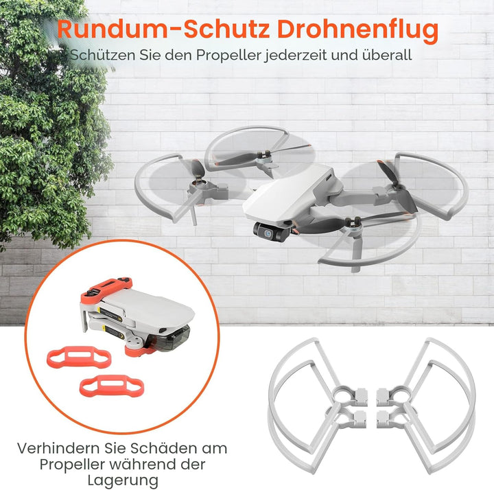 Propeller für DJI Mini 4K/2/SE/2 SE Drohnen Propellerschutz Landegestell Propellerhalterschutz Gimba