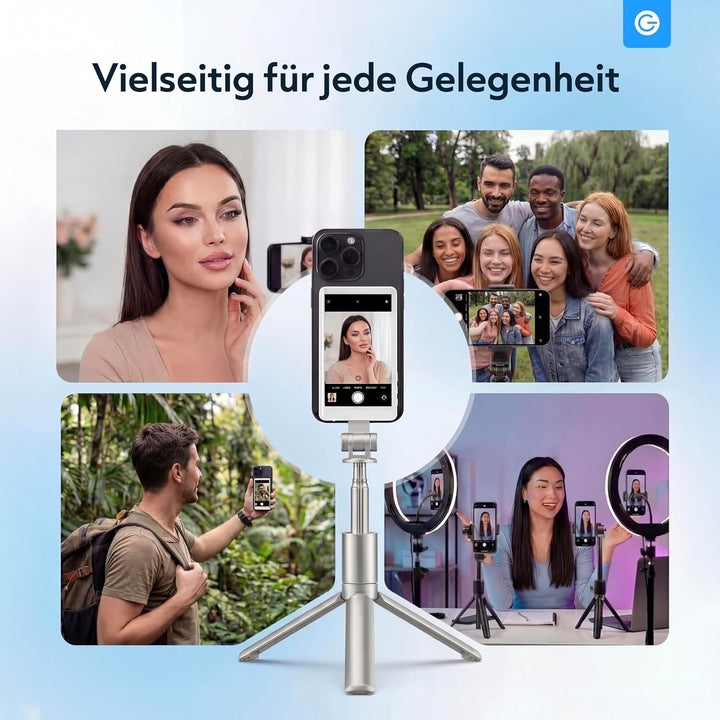 Silvergear® Selfie Monitor Handy | Selfie Monitor iPhone & Android | Smartphone Rückkamera Live Vors