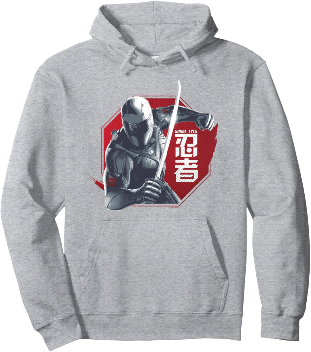Snake Eyes Red Back Ninja Warrior Pullover Hoodie