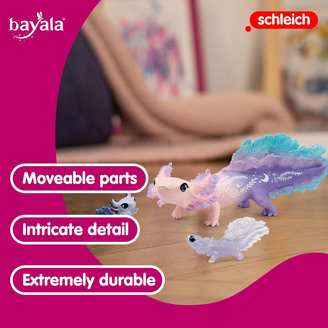 SCHLEICH BAYALA 70760 Phoenix Mythische Fantasy Actionfigur & BAYALA 42628 Axolotl Salamander Unterw