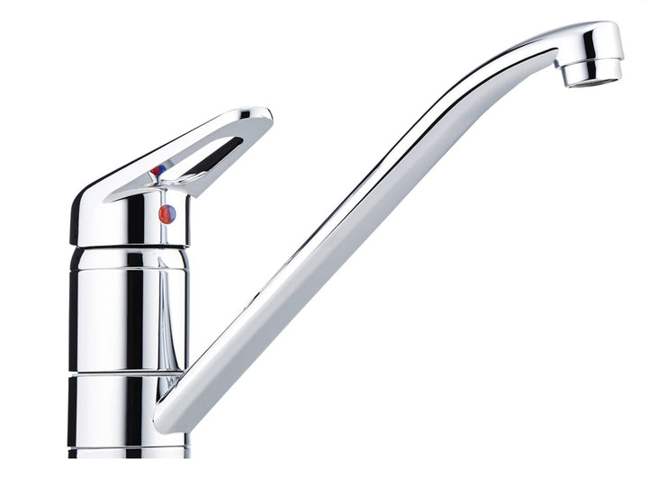 Franke Kitchen Systems Arm. Novara-Plus Festauslauf Obenbedienung Hochdruck Chrom