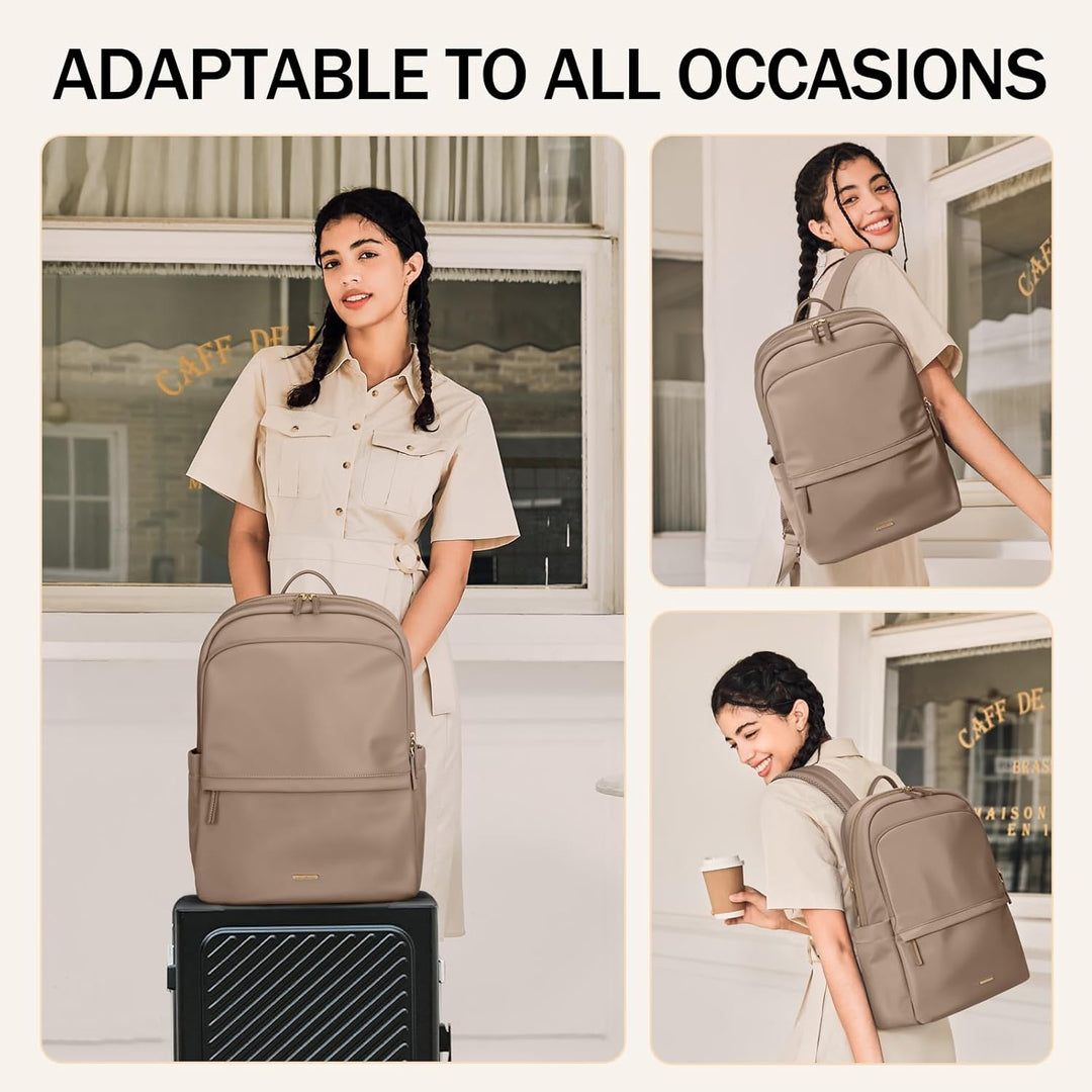 GOLF SUPAGS Laptop Rucksack für Damen Casual Daypack für Arbeit Reisen College Schulrucksack Handtas