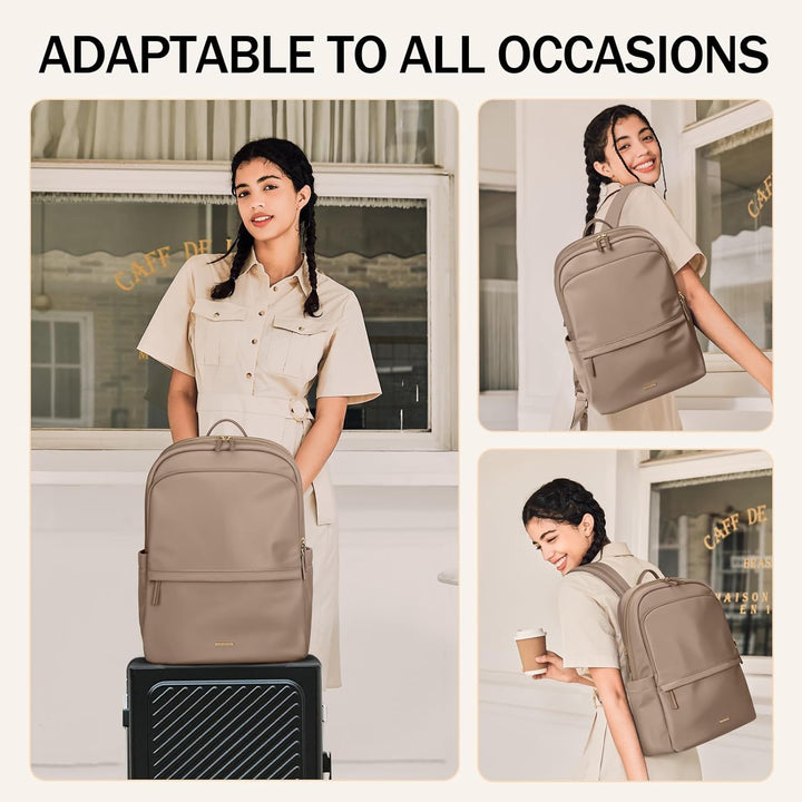 GOLF SUPAGS Laptop Rucksack für Damen Casual Daypack für Arbeit Reisen College Schulrucksack Handtas