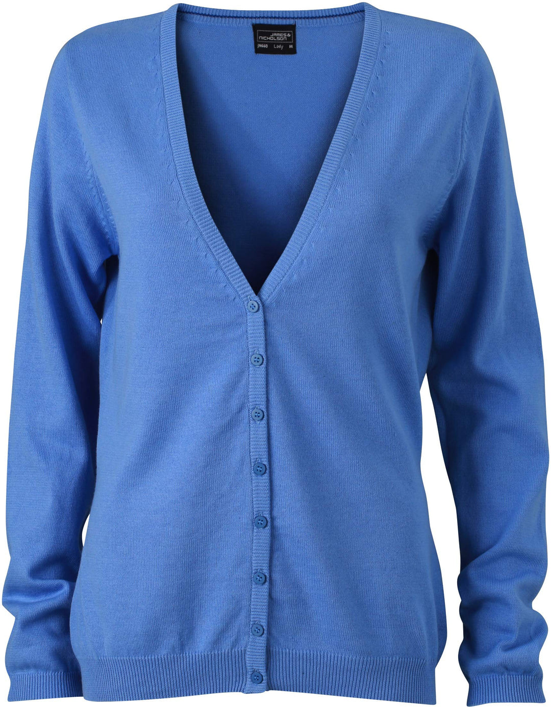 &amp; Nicholson James JN660 Damen Strickjacke mit V-Ausschnitt – XXL Schwarz, XXL Schwarz
