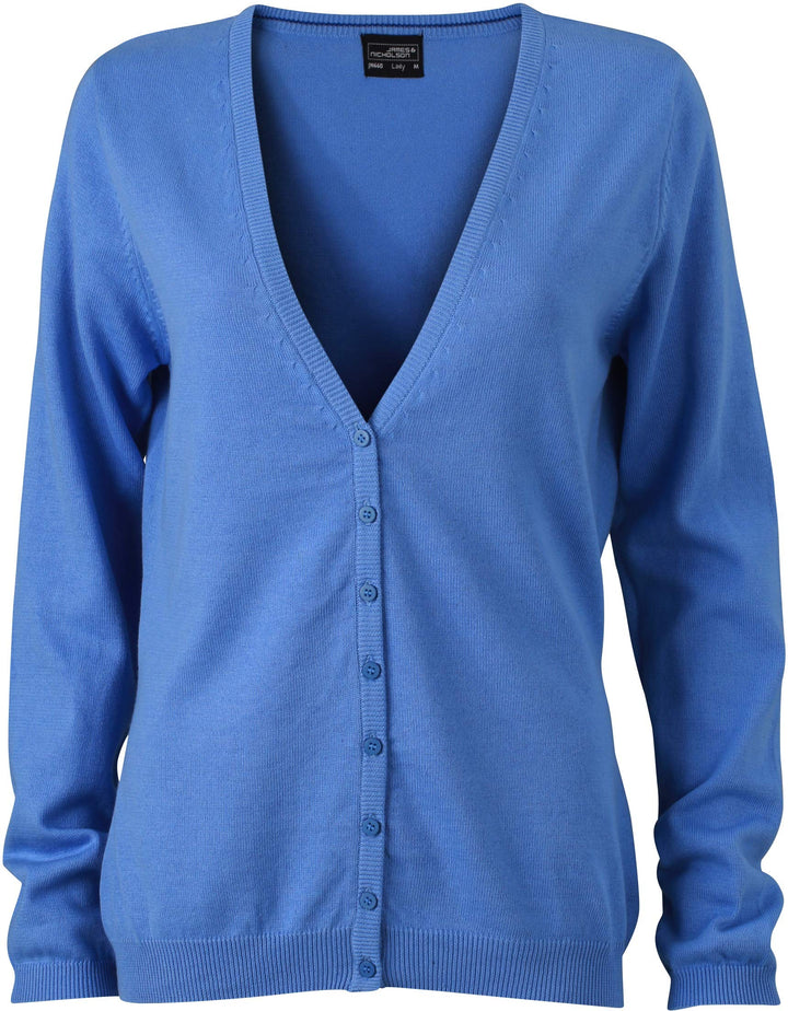 &amp; Nicholson James JN660 Damen Strickjacke mit V-Ausschnitt – XXL Schwarz, XXL Schwarz