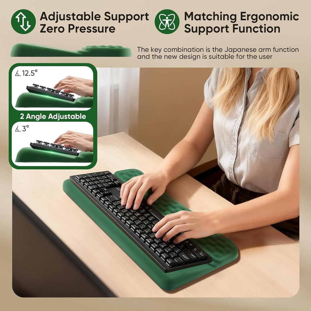 Handballenauflage Tastatur, Handstütze Tastatur Handauflage Ergonomisch, Memory-Schaum Rutschfest Ta