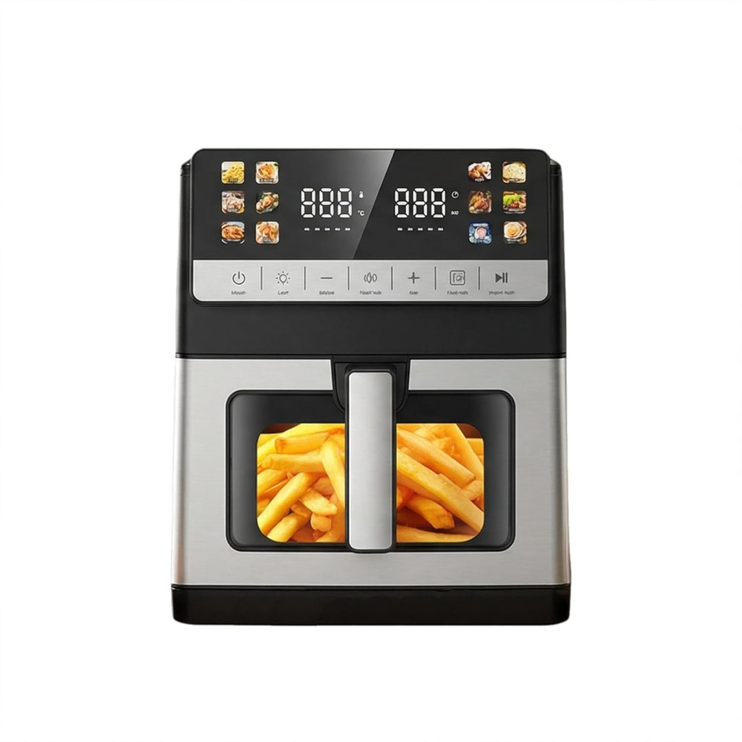 Heissluftfritteuse, 10 Liter XXL Air Fryer, 12in1 Heissluftfritteuse, Zwei Heizelemente Airfryer, To