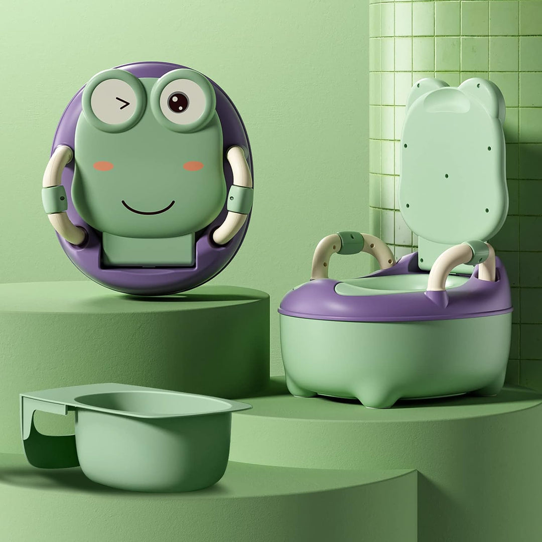 Froadp Baby Töpfchen ab 0-6 Jahren, Kinder Töpfchen Trainer mit PU Toilettensitze &amp; Ausziehbares Nac