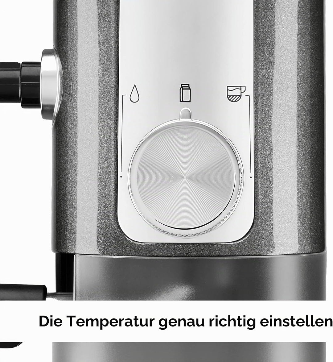 KitchenAid KESMK4DG Automatischer Milchaufschäumer-Aufsatz, Kunststoff, Kohlegrau matt