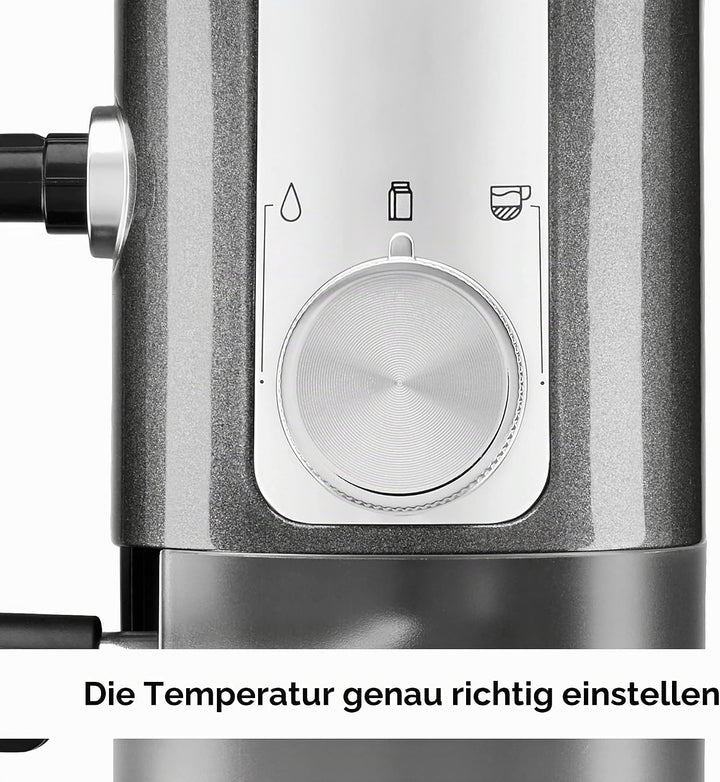 KitchenAid KESMK4DG Automatischer Milchaufschäumer-Aufsatz, Kunststoff, Kohlegrau matt