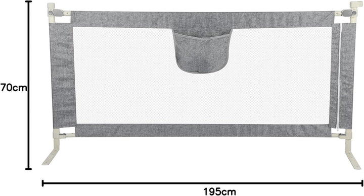 homewell Bettgitter für Kleinkinder, Bettgitter, faltbar, tragbar, höhenverstellbar, Sicherheitsbarr