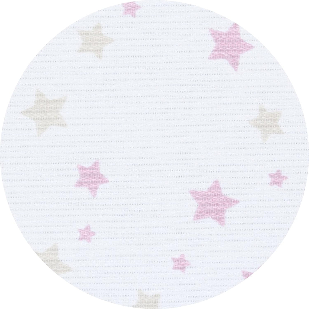 babybay Himmel Piqué mit Band passend für alle Modelle bis 96 cm Länge, weiss Sternemix Sand/Beere,