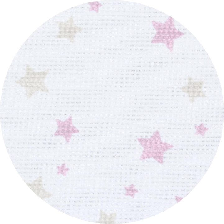 babybay Himmel Piqué mit Band passend für alle Modelle bis 96 cm Länge, weiss Sternemix Sand/Beere,