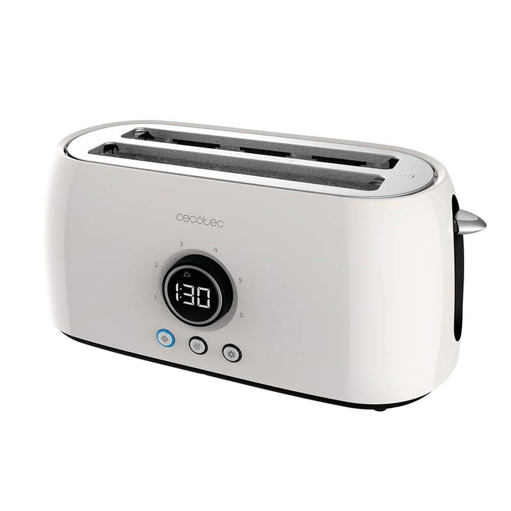 Cecotec Digitaler Toaster ClassicToast 15000 Beige Extra Double, 1500 W, Kapazität für 4 Scheiben Br
