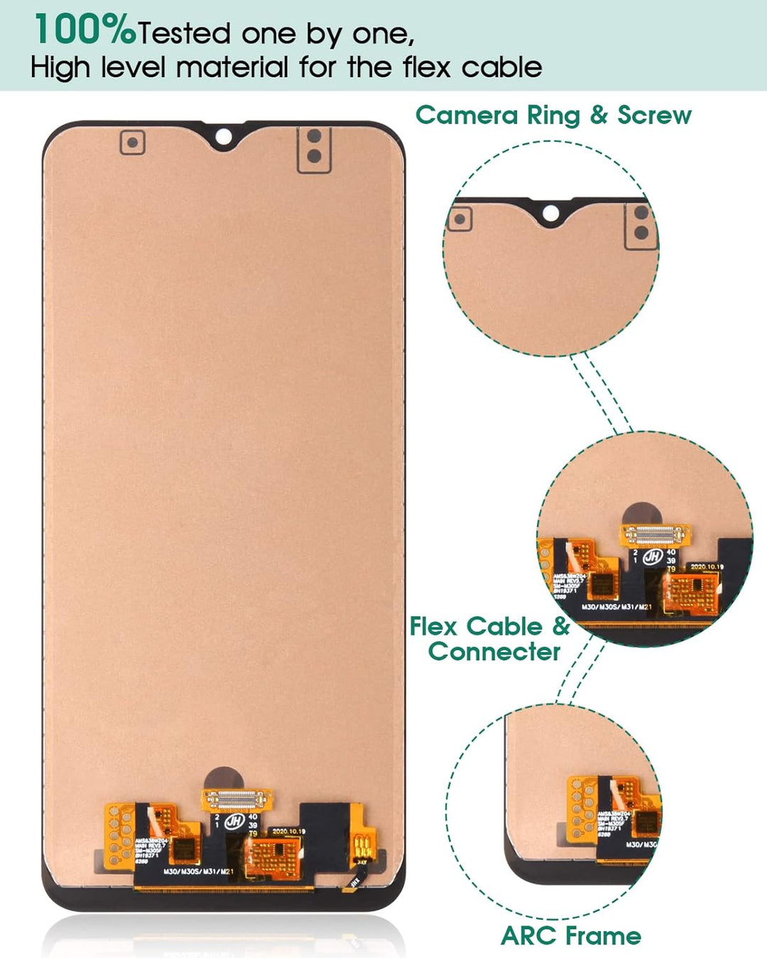 TFT Ersatz-LCD-Display für Samsung Galaxy M31 M315 Bildschirm M315F LCD Display Touch Digitizer Asse