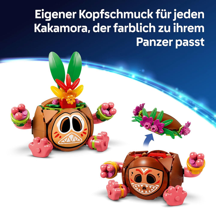 LEGO | Disney Vaiana Kakamora - Spielzeug inkl. 2 Blumentopf Figuren mit künstlichen Blumen als Zimm