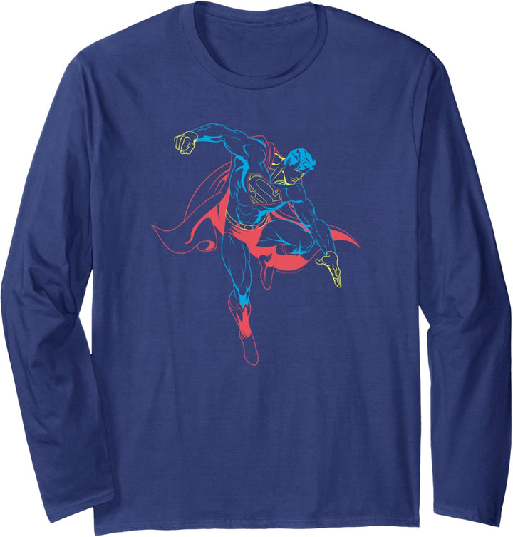 Superman Neon Superman Langarmshirt