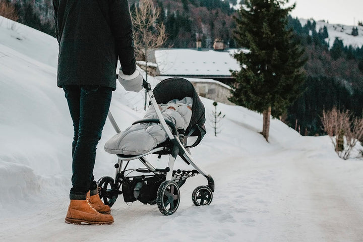 BÉABA, Fäustlinge/Handschuhe/Schutzhandschuhe für Kinderwagen, Regen-/Schneeschutz, Reissverschluss,