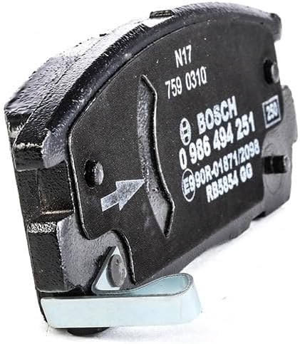Bosch BP1123 Bremsbeläge - Hinterachse - ECE-R90 Zertifizierung - vier Bremsbeläge pro Set