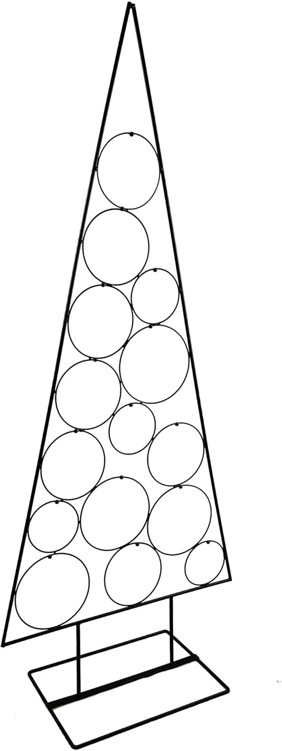Weihnachtsdekoration Aufsteller Weihnachtsbaum Dekobaum, 14 Haken, Metall, 51xH126cm,