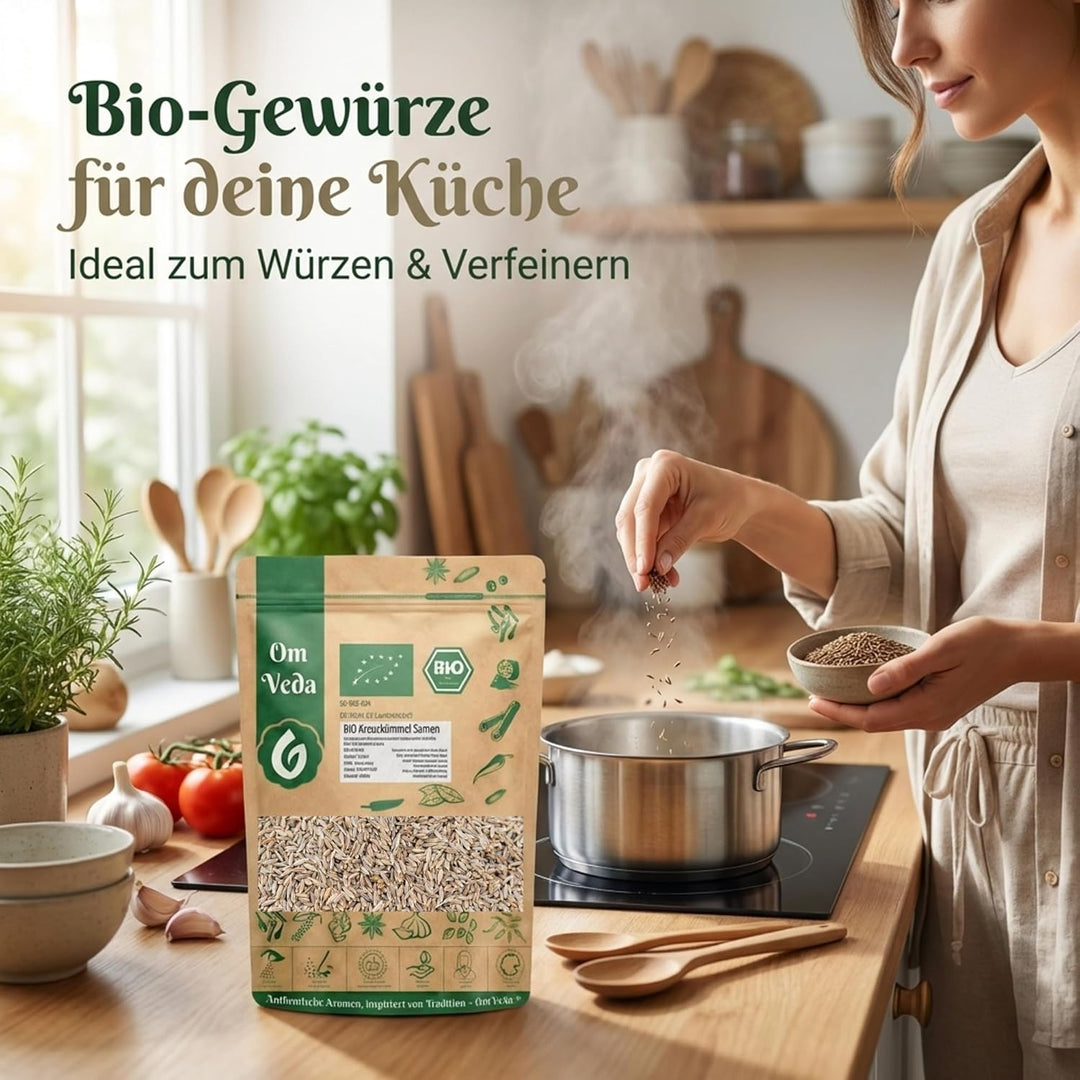 BIO Kreuzkümmel Kumin ganz 1Kg | Kreuzkümmelsamen Kreuzkümmelsaat Gewürz | Indische Ayurveda Küche |