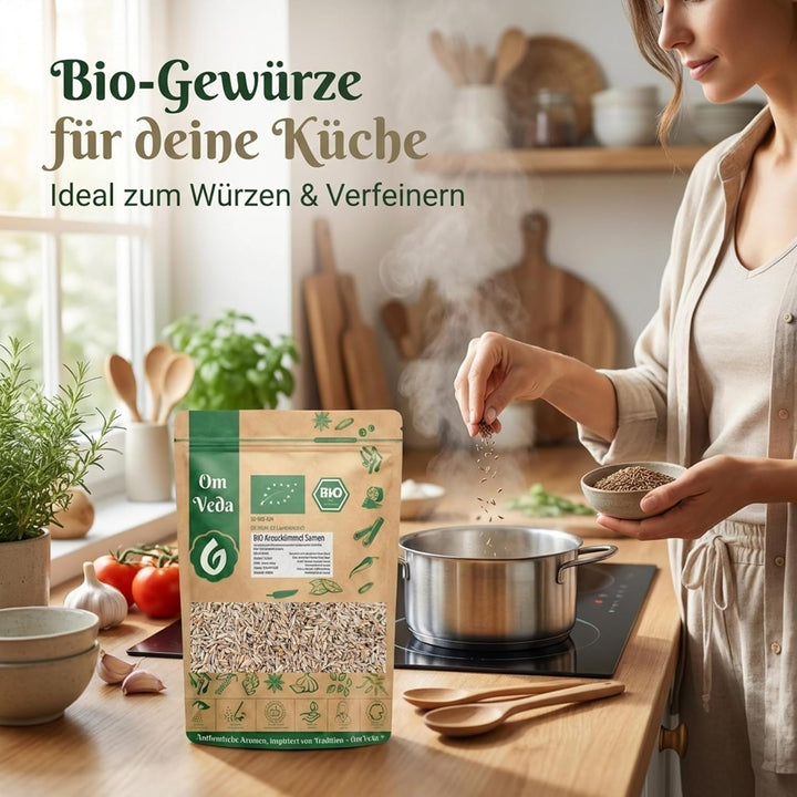 BIO Kreuzkümmel Kumin ganz 1Kg | Kreuzkümmelsamen Kreuzkümmelsaat Gewürz | Indische Ayurveda Küche |
