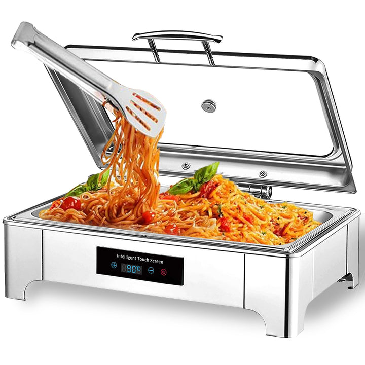 9L Chafing Dish Elektrisch, Speisenwärmer Elektrisch Gastro, Kommerziell Wärmebehälter für Essen mit
