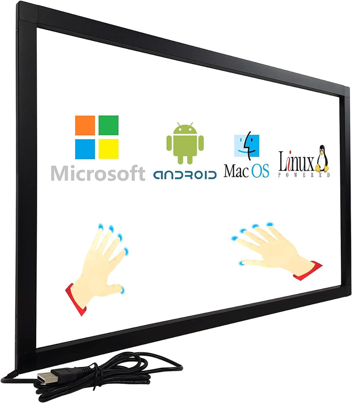 DoYoWo 55 Zoll Infrarot-Touchscreen-Rahmen, IR-Touchscreen-Overlay, Touchscreen-Panel, Freier Treibe
