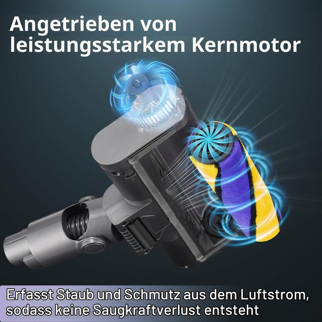 Bodendüse Bürste für Dyson V11 V15 V10 V8 V7 Staubsauger, Ersatzbürste Zubehör mit LED-Licht, Elektr