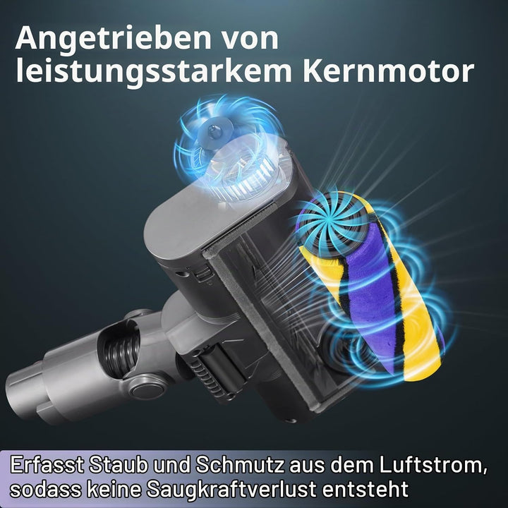 Bodendüse Bürste für Dyson V11 V15 V10 V8 V7 Staubsauger, Ersatzbürste Zubehör mit LED-Licht, Elektr