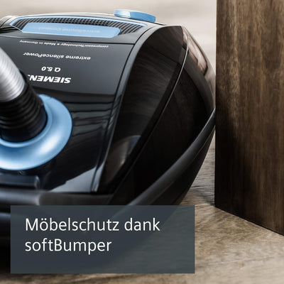 Siemens Staubsauger mit Beutel Q5.0 extreme silencePower VSQ5X1230, Bodenstaubsauger, ideal für Alle