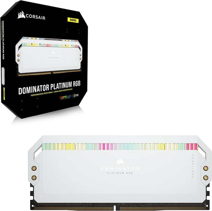 Corsair Dominator Platinum RGB DDR5 RAM 32GB (2x16GB) 5200MHz CL40 Intel XMP iCUE Kompatibel Compute