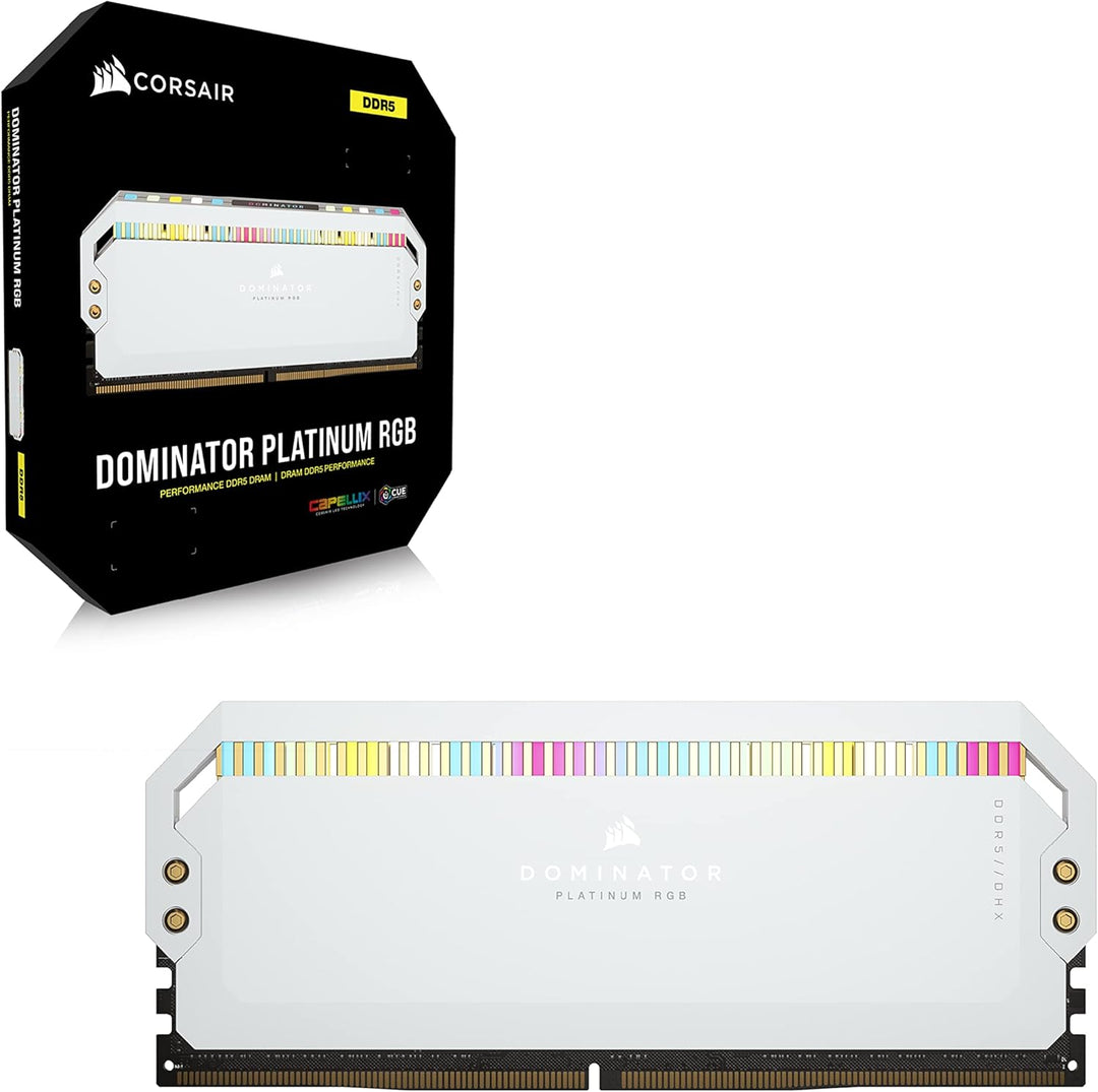 Corsair Dominator Platinum RGB DDR5 RAM 32GB (2x16GB) 5200MHz CL40 Intel XMP iCUE Kompatibel Compute