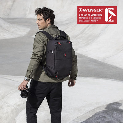 Wenger TechPack Laptop-Rucksack für Technik, Notebook bis 14 Zoll, Tablet bis 10 Zoll, 12 l, Damen H