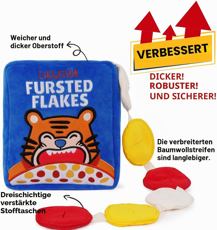 CHEWFFON Interaktives Hundespielzeug, Bereicherung Schnüffel-Knister-Leckerli-Puzzle-Spielzeug Gegen