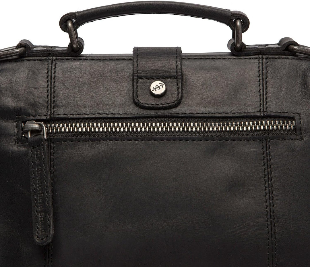 The Chesterfield Brand Rachael - Schultertasche Leder 24 cm black
