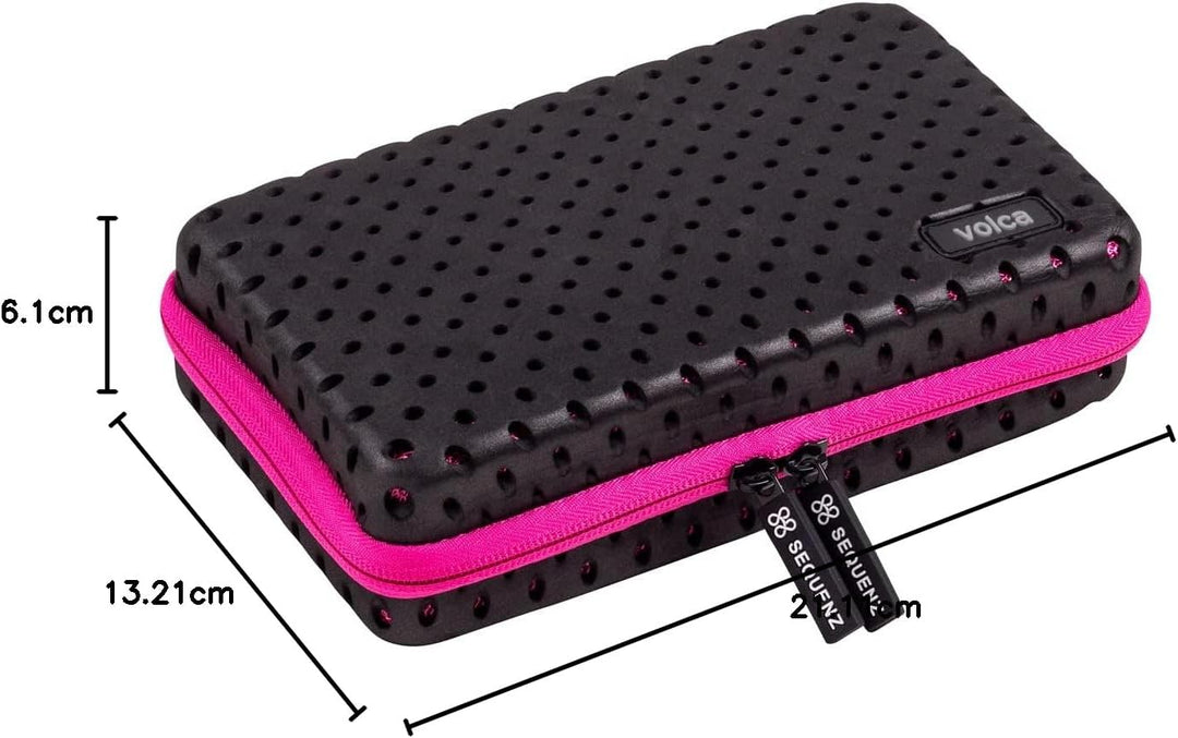 Sequenz Synthesizer Case - Softcase für KORG volca Serie - Schwarz/Pink - Unisex - Reissverschluss