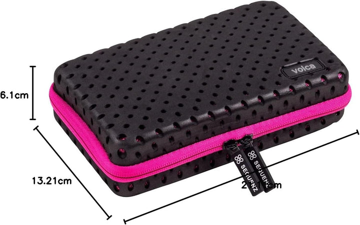 Sequenz Synthesizer Case - Softcase für KORG volca Serie - Schwarz/Pink - Unisex - Reissverschluss