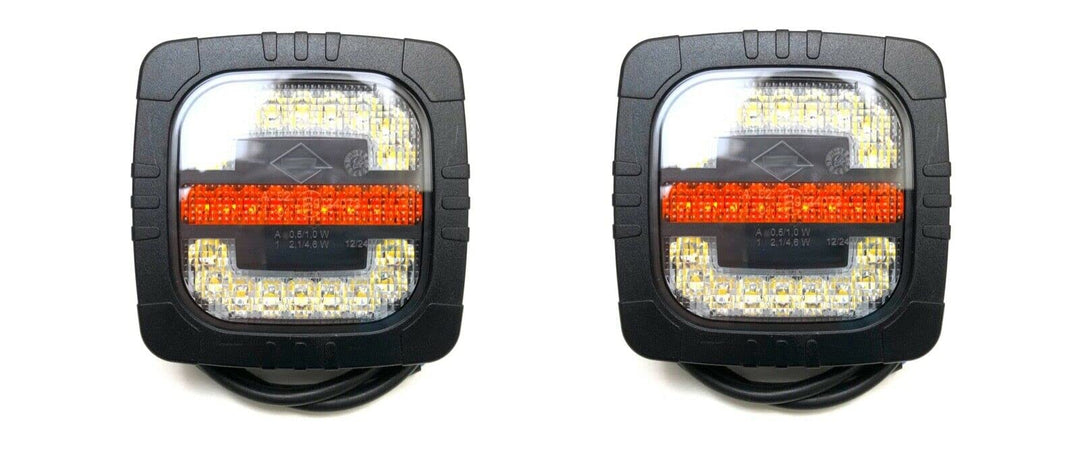 MelTruck® 2x LED Positionsleuchte mit Blinker E9 LKW Anhänger Traktor Schlepper Bagger NEU