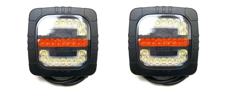 MelTruck® 2x LED Positionsleuchte mit Blinker E9 LKW Anhänger Traktor Schlepper Bagger NEU