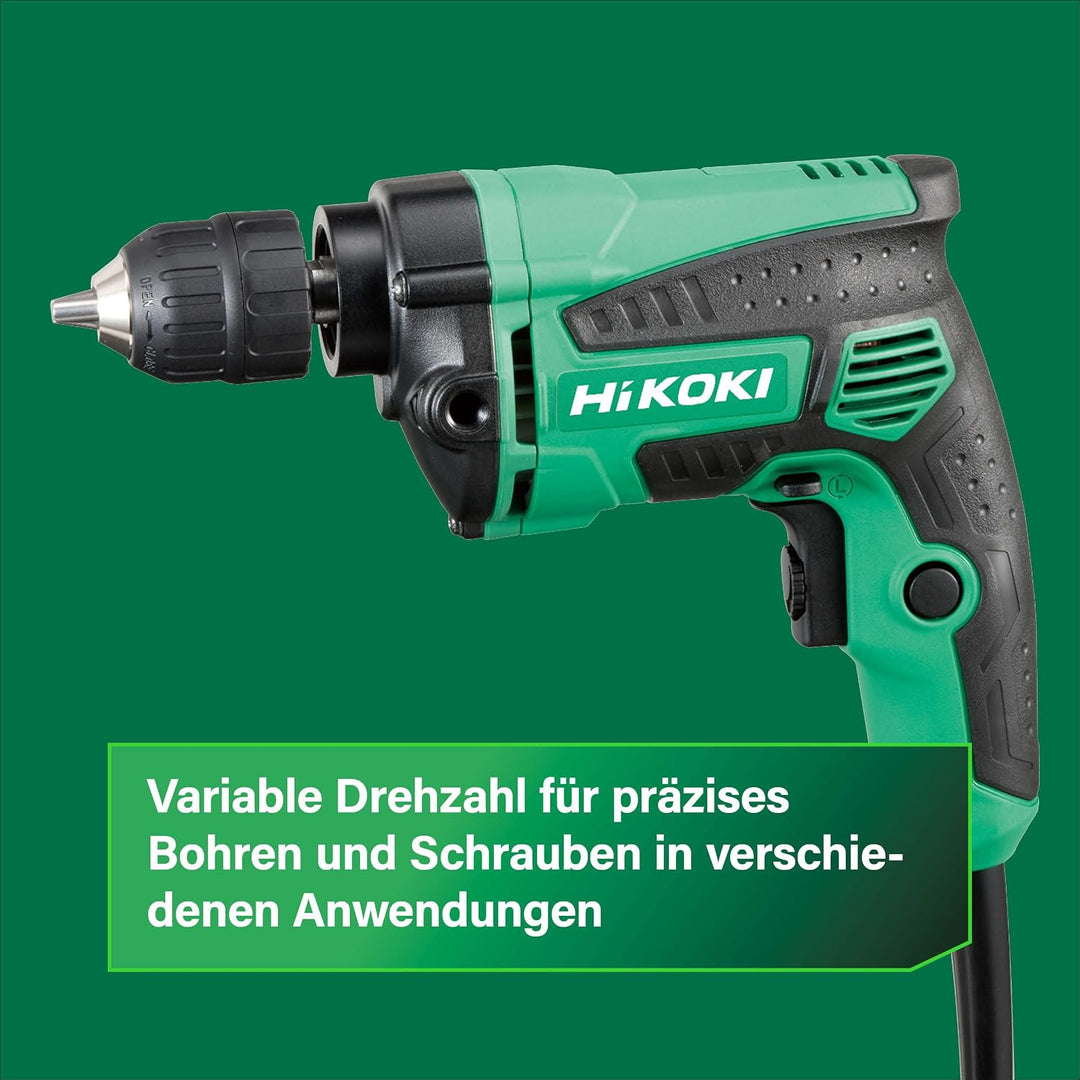 HIKOKI -Elektronik Bohrschrauber D10VC3 (600 Watt,230V,im Karton)
