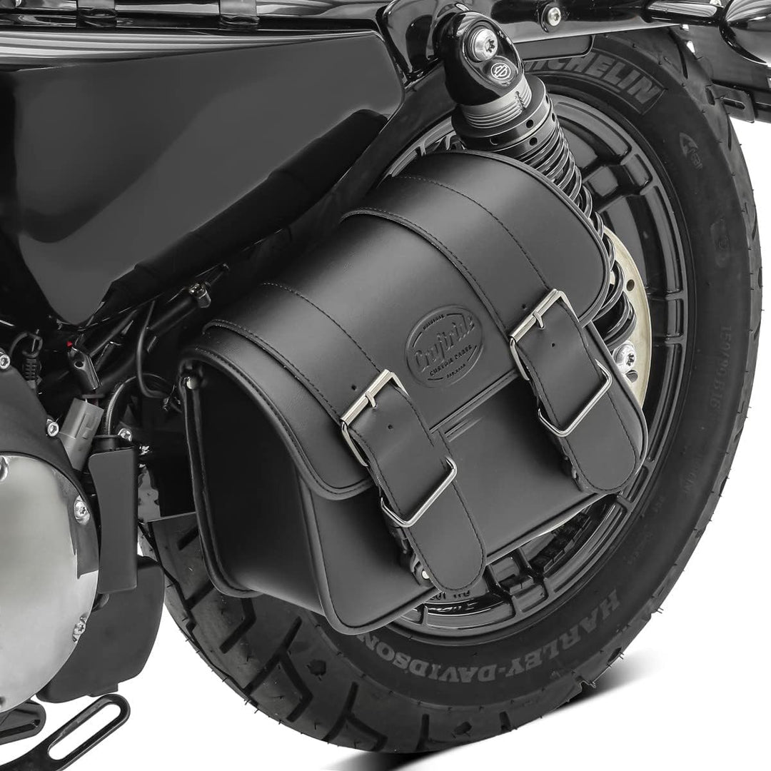 BS-Motoparts Satteltasche für Keeway Superlight 125 Montana Schwarz Links