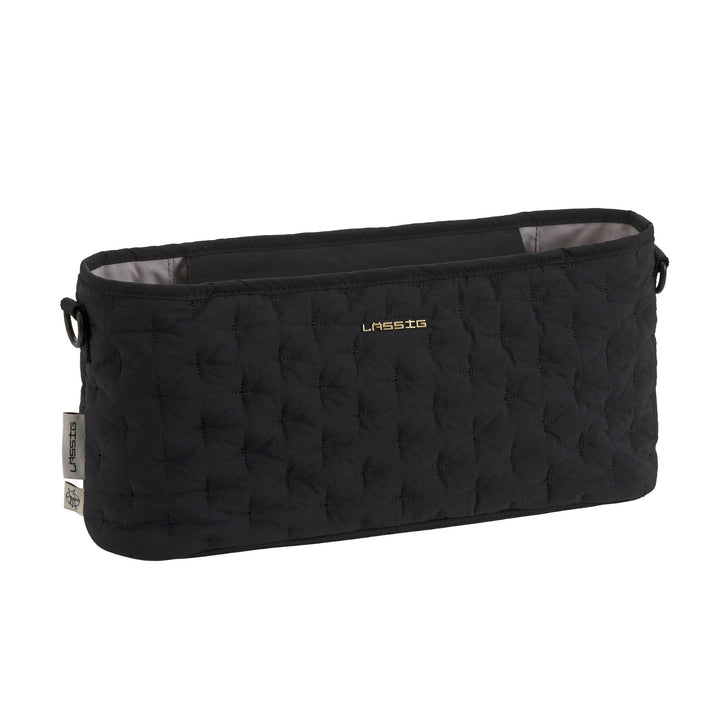 LÄSSIG Kinderwagen Buggy Organizer mit Befestigung Quilted Black, Quilted Black