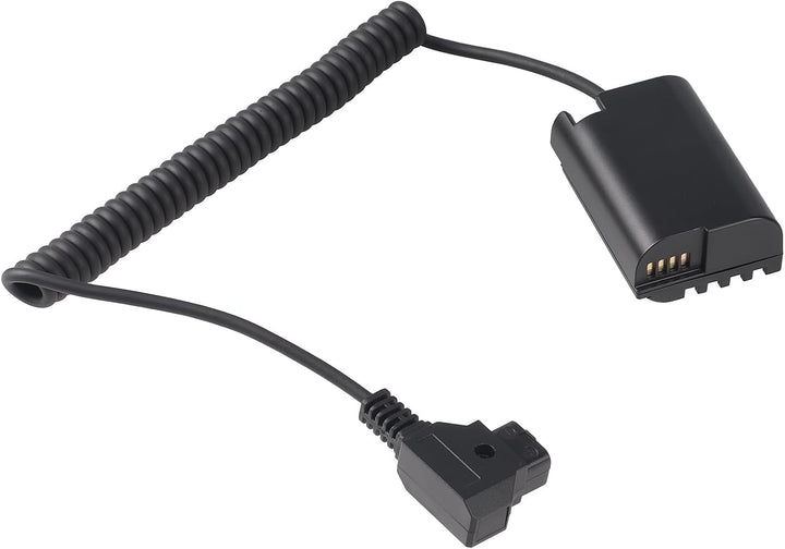 Fotga Verlängerbares Stromadapterkabel für D-Tap-Stecker auf Dummy Akku DMW-BLF19 für Panasonic GH3